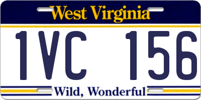 WV license plate 1VC156