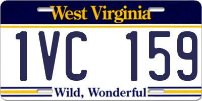WV license plate 1VC159