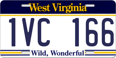 WV license plate 1VC166