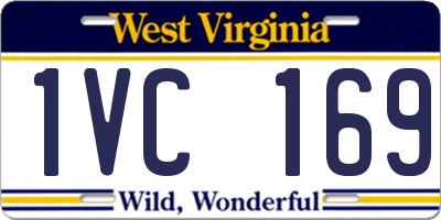 WV license plate 1VC169