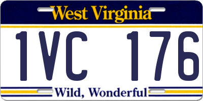WV license plate 1VC176