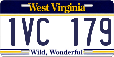 WV license plate 1VC179