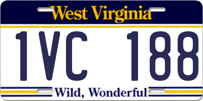 WV license plate 1VC188
