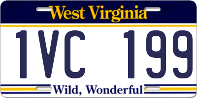 WV license plate 1VC199