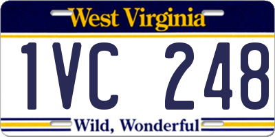 WV license plate 1VC248