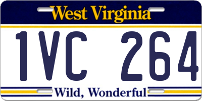WV license plate 1VC264
