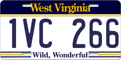 WV license plate 1VC266