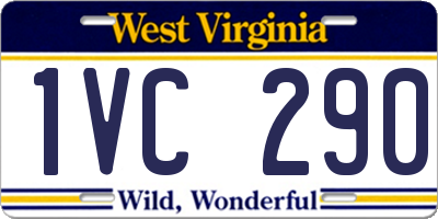 WV license plate 1VC290