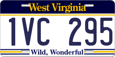 WV license plate 1VC295