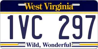 WV license plate 1VC297