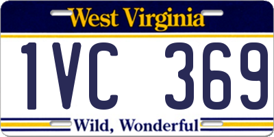 WV license plate 1VC369
