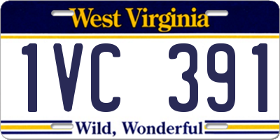 WV license plate 1VC391