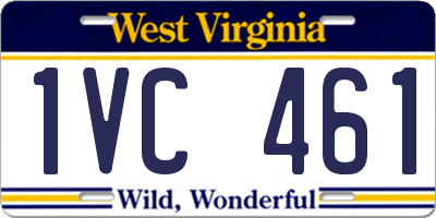 WV license plate 1VC461