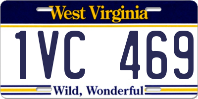 WV license plate 1VC469