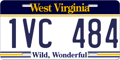 WV license plate 1VC484