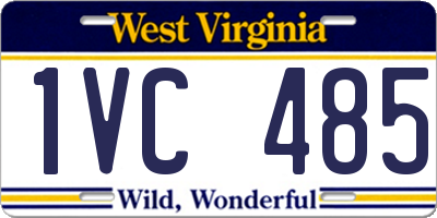 WV license plate 1VC485
