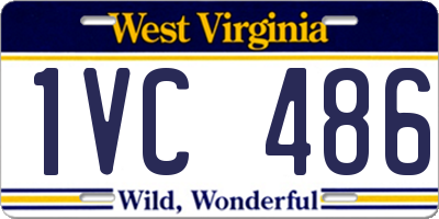 WV license plate 1VC486