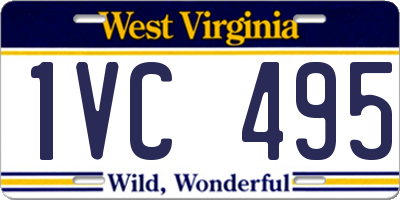 WV license plate 1VC495