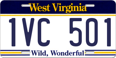 WV license plate 1VC501