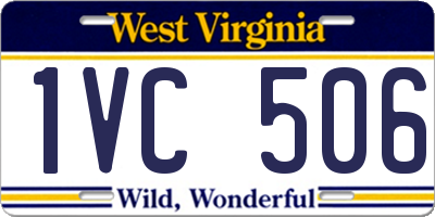 WV license plate 1VC506