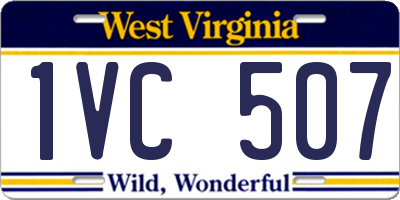 WV license plate 1VC507