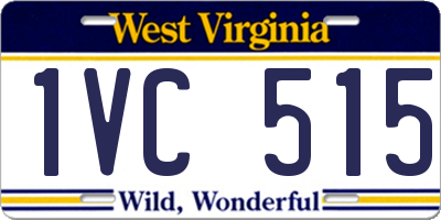 WV license plate 1VC515