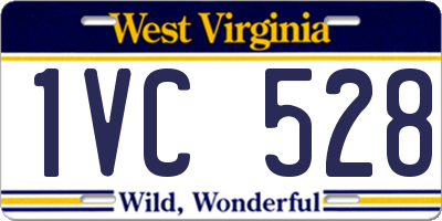 WV license plate 1VC528
