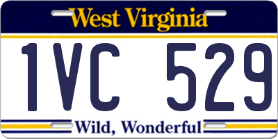 WV license plate 1VC529