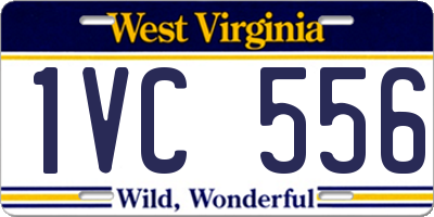 WV license plate 1VC556