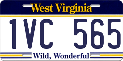 WV license plate 1VC565