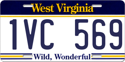 WV license plate 1VC569