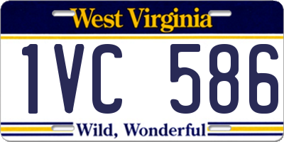 WV license plate 1VC586