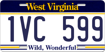 WV license plate 1VC599