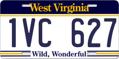 WV license plate 1VC627