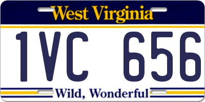 WV license plate 1VC656