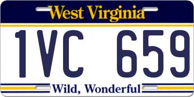 WV license plate 1VC659