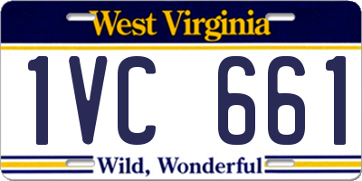WV license plate 1VC661