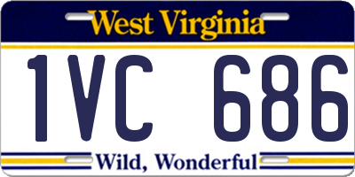 WV license plate 1VC686