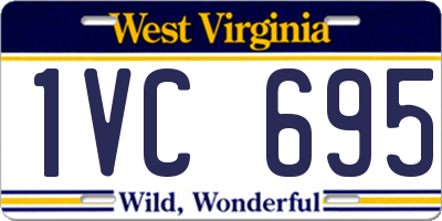 WV license plate 1VC695