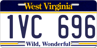 WV license plate 1VC696