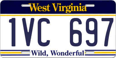 WV license plate 1VC697