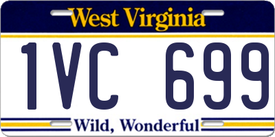WV license plate 1VC699