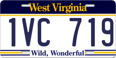 WV license plate 1VC719