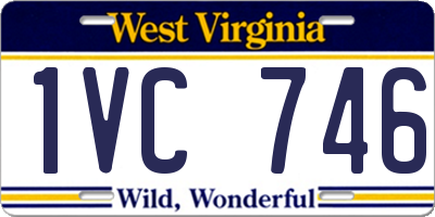WV license plate 1VC746