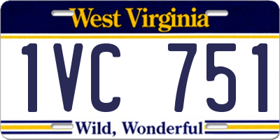 WV license plate 1VC751