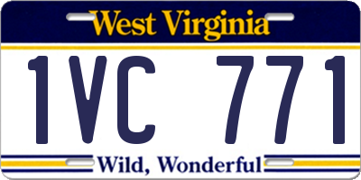 WV license plate 1VC771