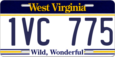 WV license plate 1VC775