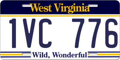 WV license plate 1VC776