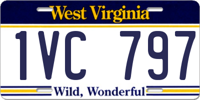 WV license plate 1VC797