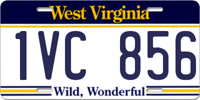 WV license plate 1VC856